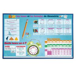 Sous-main rigide PVC Maths - 37,5 x 57,5 cm - Visuel