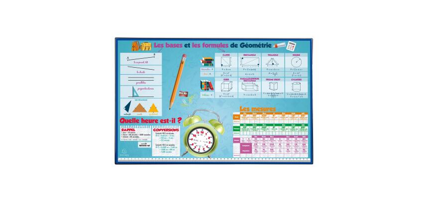 <strong>Maths PVC Rigid Desk Pad - 37.5 x 57.5 cm - Visual</strong>