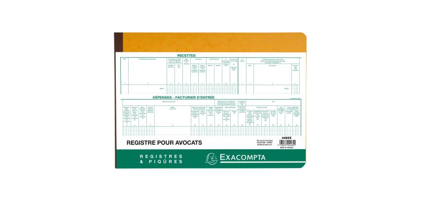 Piqûre Recettes et dépenses - Avocats - texte FR - 80 pages