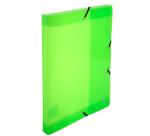 Elasticated PP Filing Box Crystal 25mm Spine A4 - Assorted colours