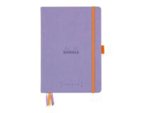 Rhodiarama Goalbook rembordé rigide A5 240 pages dot papier blanc 90g - Iris