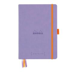 Rhodiarama Goalbook A5 met hardcover, 120 blad gestippeld wit papier van 90g - Iris