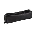 Rectangular case, black leather