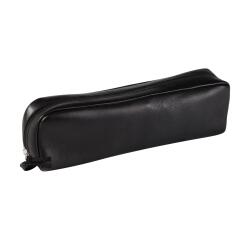 Rectangular case, black leather