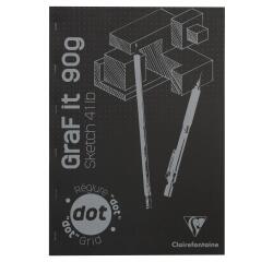 GraF'it dot bloc agrafé 80F A3 90g - Noir