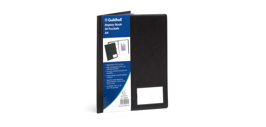 Protège-documents premium PVC Goldline® 48 vues - A4 - Noir