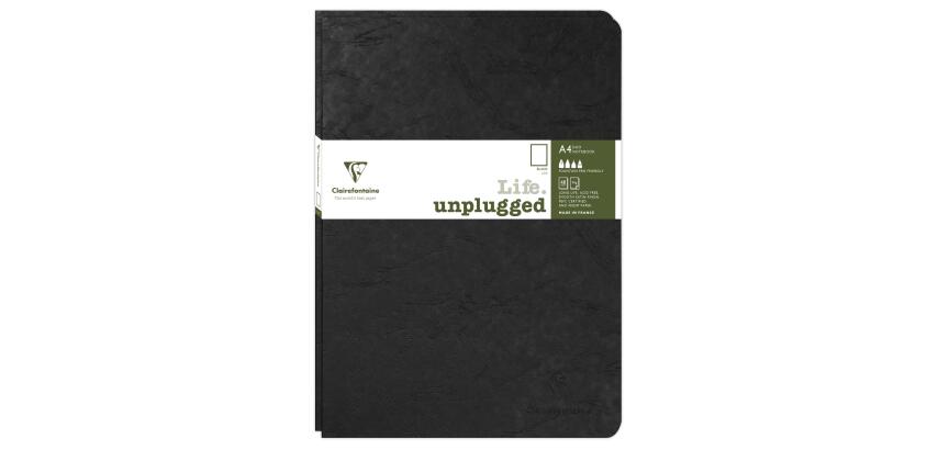 Set de 2 carnets piqués Age Bag A4 96 pages uni - Noir