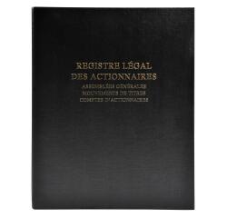 Registre des actionnaires 100 feuillets - Noir