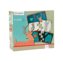* Puzzles 2 pièces, Les formes - Gris