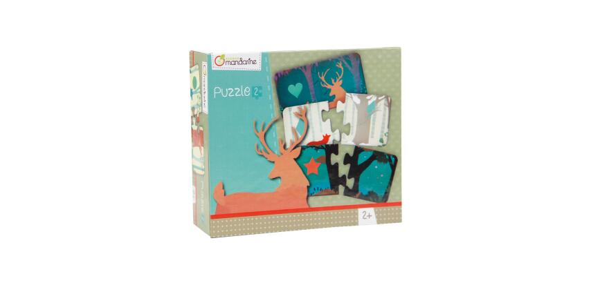 * Puzzles 2 pièces, Les formes - Gris