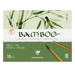 Bamboo, 2-seitig geleimter Block mit 15 Blatt Bambuspapier, 42x56 cm, 250g