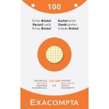 Pk 100 Exa Record Cards 125x20 5/5 Ast - Assorted colours