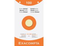 Pk 100 Exa Record Cards 125x20 5/5 Ast - Assorted colours