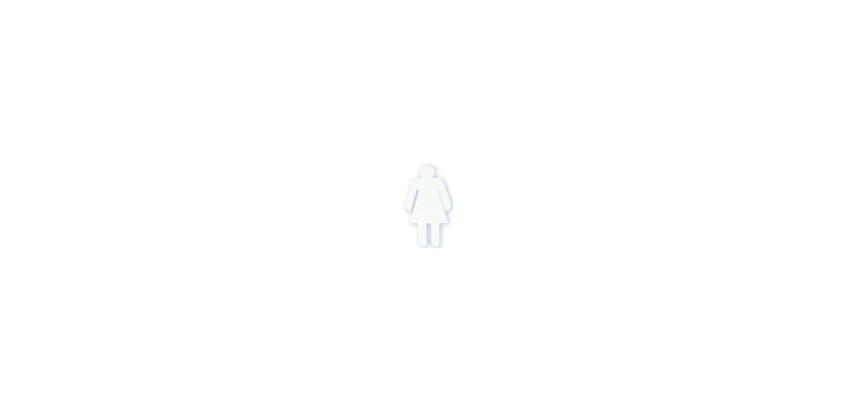 * Silhouette femme - Blanc
