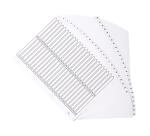 50Z - Separadores Separadores con pestañas impresas cartulina blanca 160 g/m 2 Con pestañas blancas plastifi cadas reforzadas - Blanco