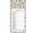 Calendrier mensuel Mini Labo avec feuillets détachables 13 x 23 cm sur support plaque imprimée 16 x 33 cm 2027 - Visuels assortis
