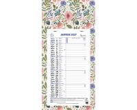 Calendrier mensuel Mini Labo avec feuillets détachables 13 x 23 cm sur support plaque imprimée 16 x 33 cm 2027 - Visuels assortis