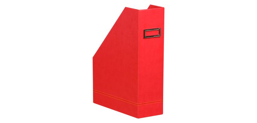 Rhodiarama Porte-revues, en similicuir, 10 x 25 x 31 cm