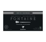Fontaine Noir bloc collé 4 côtés 15F 20x40cm 300g grain fin