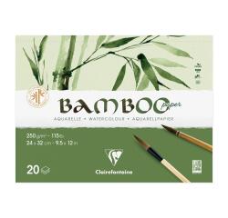 Bamboo, 2-seitig geleimter Block mit 20 Blatt Bambuspapier, 32x24 cm, 250g