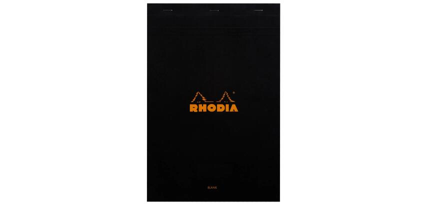 Bloc agrafé N°19 A4+ 80 feuilles unies 80 g. - Noir
