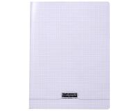 Cahier piqué 8000 POLYPRO 24x32 cm 96 pages petits carreaux 90 g - Incolore