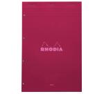 Rhodia bloc agrafé COULEURS N°20 Seyès 80 feuillets microperforés et perforés 4 trous, couvertures assorties - Assortis