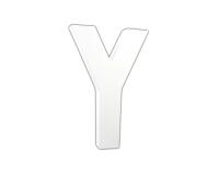 Lettre Y 20,5cm - Blanc