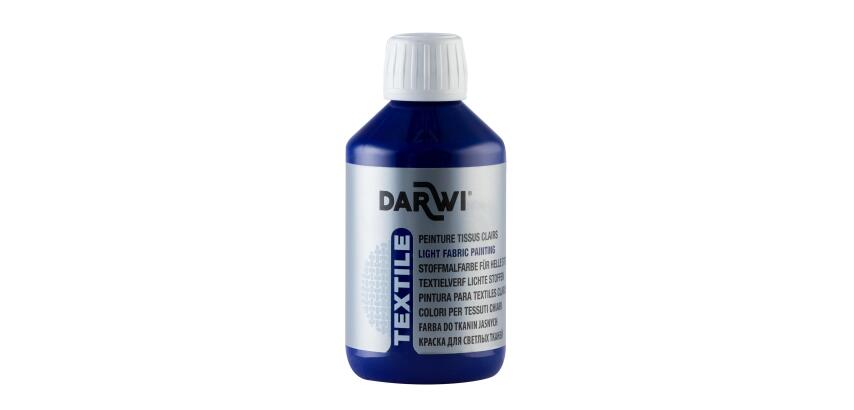 DARWI Stoffmalfarbe, Flasche 250ml, Dunkelblau - Dunkelblau