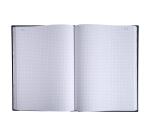 Registre 29,7x21cm 5x5 folioté 300 pages - Noir toilé