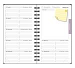 Agenda de poche Lady 16S spiralé Eden 9 x 16 cm Semainier Janvier à Décembre 2027 - Couleurs assorties