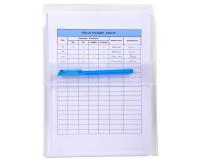 Sachet de 2 pochettes adhésives à soufflet - PP Haute Qualité 20/100e - A4 - Cristal