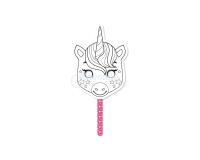 Graffy Stick, Licorne - Rose