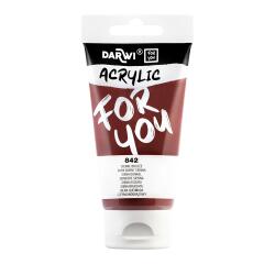 Darwi For You tube de peinture acrylique 75 ml - Sienne brûlée