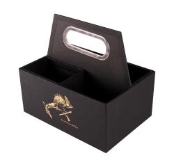 Flying Spirit, tragbare Box für Schreibaccessoires, 22x14x19 cm - Schwarz