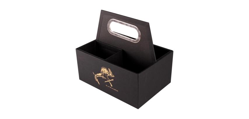 Flying Spirit, tragbare Box für Schreibaccessoires, 22x14x19 cm - Schwarz