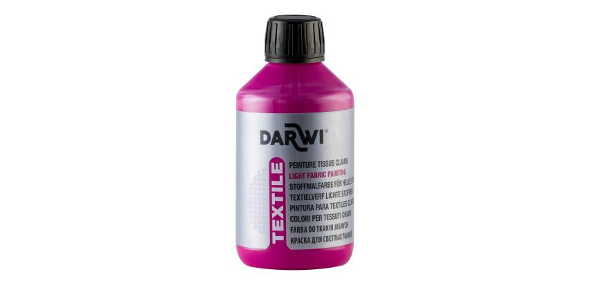 DARWI Stoffmalfarbe, Flasche 250ml, Rubinrot - Rubinrot|