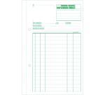 Carnet d'ordres 21x13,5cm 50 feuillets double autocopiant Billingue