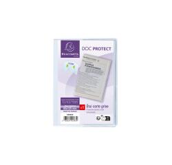 Estuche protector de 3 hojas nueva ficha técnica 6 caras 85x125 PVC 20/100º - Cristal