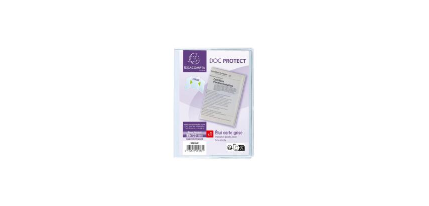 Estuche protector de 3 hojas nueva ficha técnica 6 caras 85x125 PVC 20/100º - Cristal