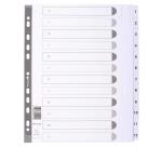 Exacompta Indices A4+ 12Pt 1-12 White Tabs White - White