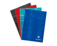 Carnet brochure rembordée rigide A5 192 pages petits carreaux - Assortis
