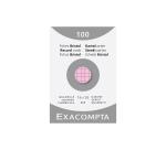 Record Cards Pack 100 Green 74X105 Squared - Pink