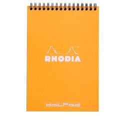 Rhodia Classic Integral Binding Pad 14.8x21 cm 80 dot microperforated sheets 80g - Orange