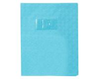 Protège-cahiers grain losange PVC 18/100ème avec porte-étiquette 17x22 cm