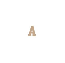 Kraft Letter 'A' 20cm - Kraft
