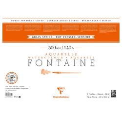 Fontaine pak 5 blad 56x76cm 300g 4 schepranden gesatineerd