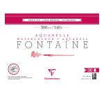Clairefontaine Fontaine Watercolour Block - 26 x 36cm - 20 Sheets - 300gsm - Cold Pressed