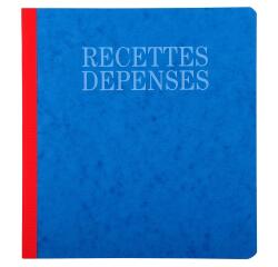Piqûre 21x19cm recettes-dépenses 80 pages - Couleurs assorties