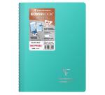 Cahier reliure intégrale enveloppante Koverbook Silver A4 160 pages ligné couverture polypropylène opaque - Assortis